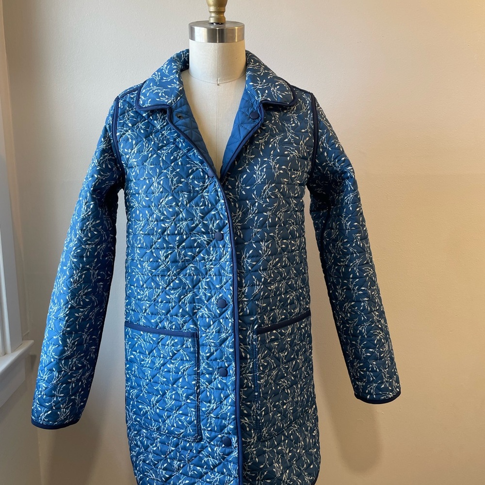 Lands End reversible quilted coat